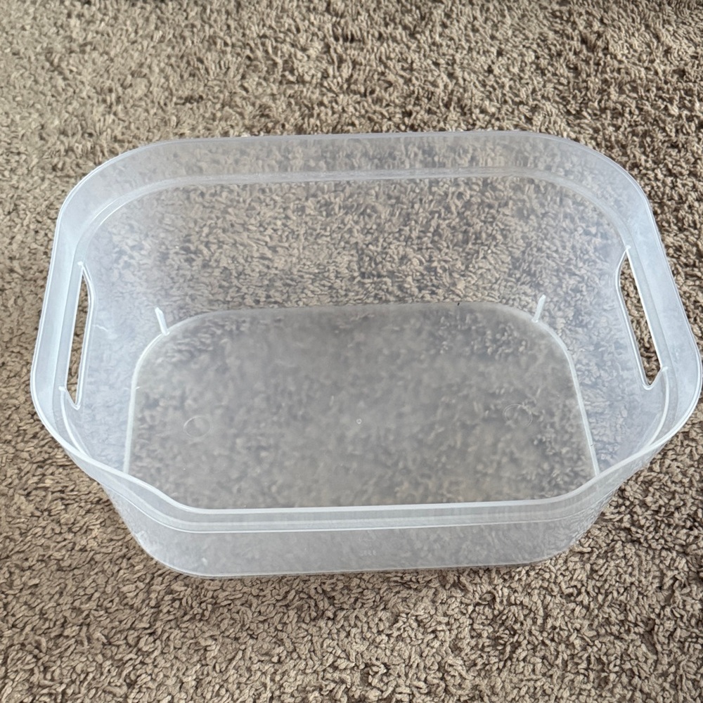 Clear Plastic Storage Bin